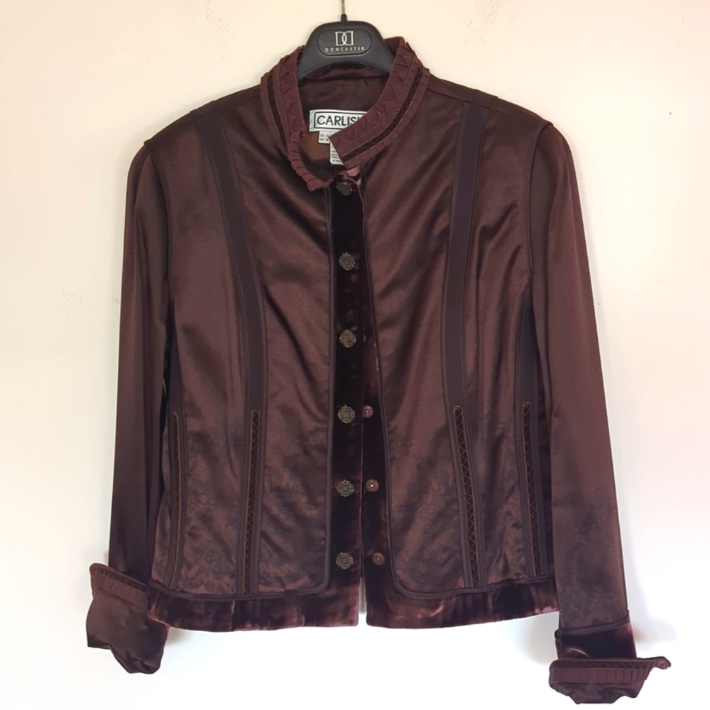 Vintage Carlisle Silk Combo'd Ornate Jacket. Sz 14.